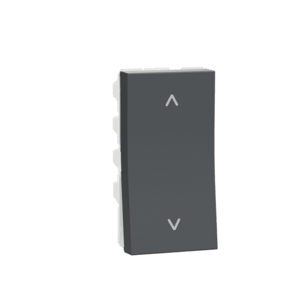 MZSW101M2W_AN | Switch, Miluz Zeta, 10A, 2 Way, 1 Module, Anthracite - Schneider Electric
