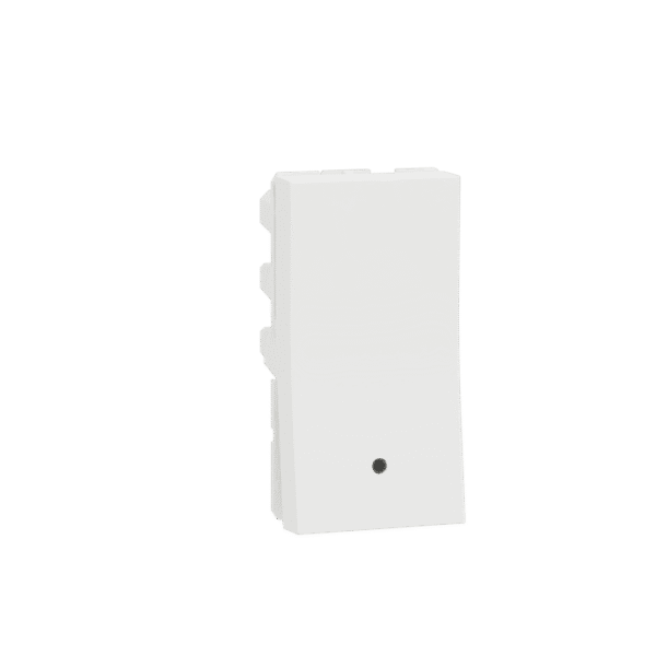 MZSWI101M1W_WH | Switch, Miluz Zeta, 10A, 1 Way, 1 Module, With Indicator, White - Schneider Electric