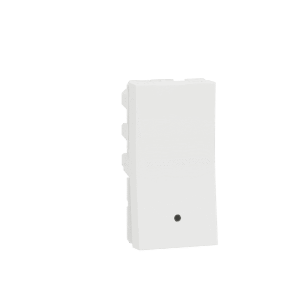 MZSWI161M1W_WH | Switch, Miluz Zeta, 16A, 1 Way, 1 Module, With Indicator, White - Schneider Electric