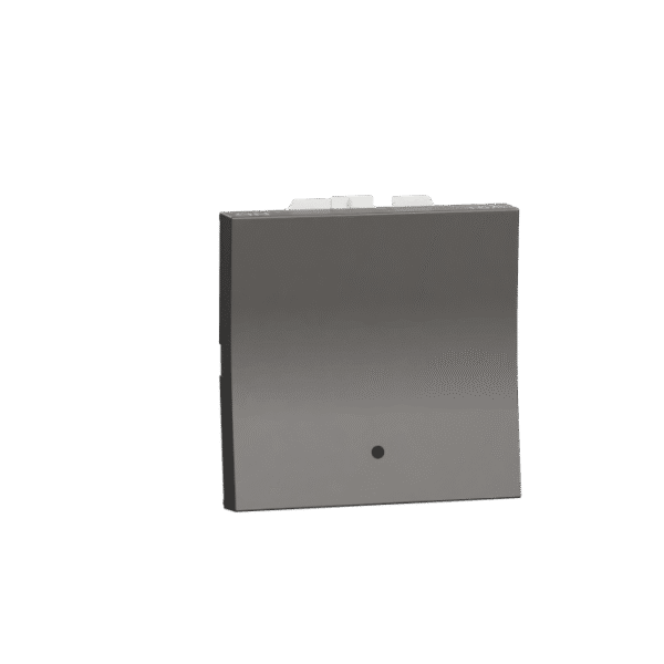 MZSWI162M1W_WG | Switch, Miluz Zeta, 16A, 1 Way, 2 Module, With Indicator, Warm Grey - Schneider Electric