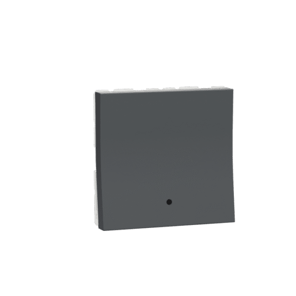 MZSWI202MDP_AN | Switch, Miluz Zeta, 20A, 2 Pole, 2 Module, With Indicator, Anthracite - Schneider Electric