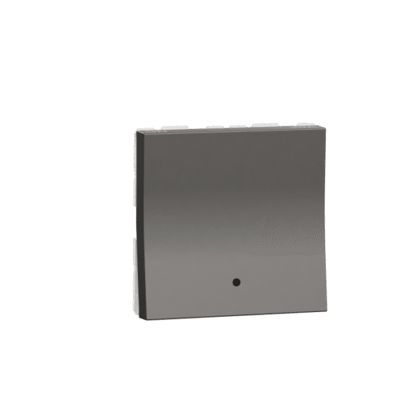 MZSWI202MDP_WG | Switch, Miluz Zeta, 20A, 2 Pole, 2 Module, With Indicator, Warm Grey - Schneider Electric