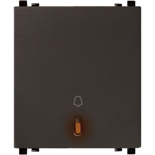 IN8486(BZ) | 6A Full-Flat Bell Module With Neon (2M Size), Bronze - Schneider Electric