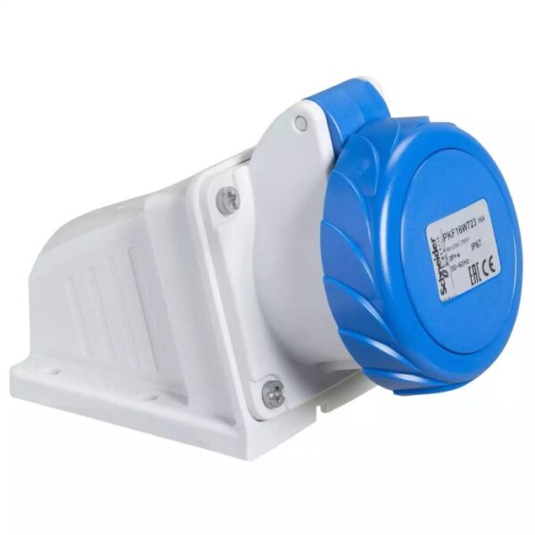 PKF16W723 | WALL SOCKET PK SCREW 16A IP67 220V 2PT 5 - Schneider Electric