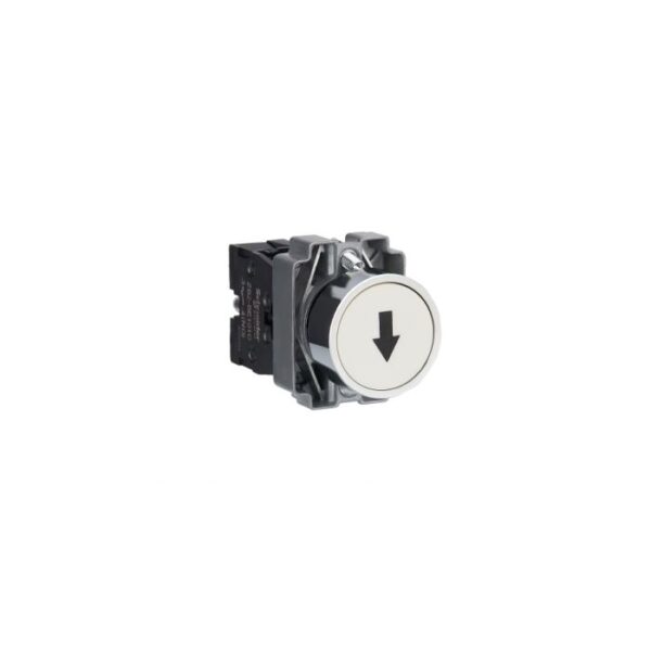XB2BA3341C | Push button white 1 NO mark - Schneider Electric
