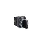 XB2BD53C | Selector switch 3 position 2 NO metal black return to centre - Schneider Electric