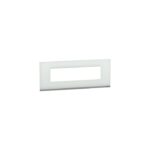 UNPSP8ML_GW | 8 Module Glass Surround Only, Linear,Ag - Schneider Electric