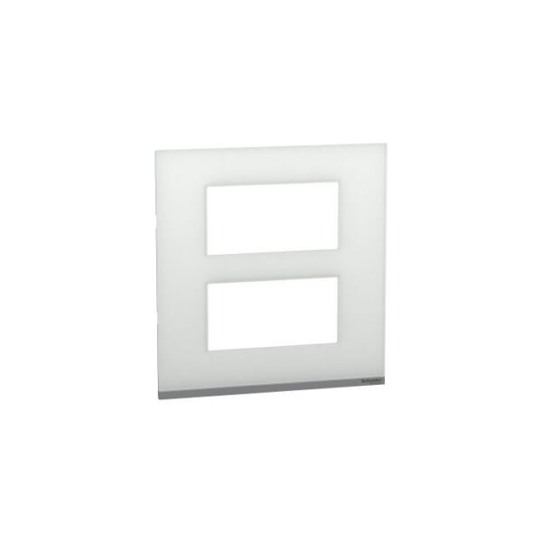 UNPSP8MSQ_GW | 8 Module Glass Surround Only, Square,Ag - Schneider Electric