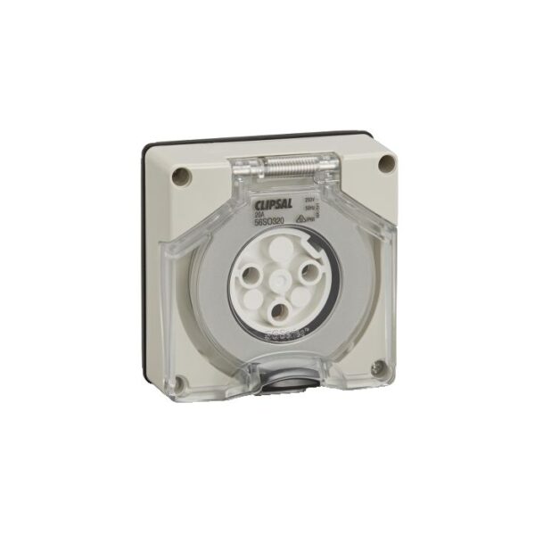 56SO320LE-GY | SOCK O_LET SURF 3P RND 20A L_E - Schneider Electric