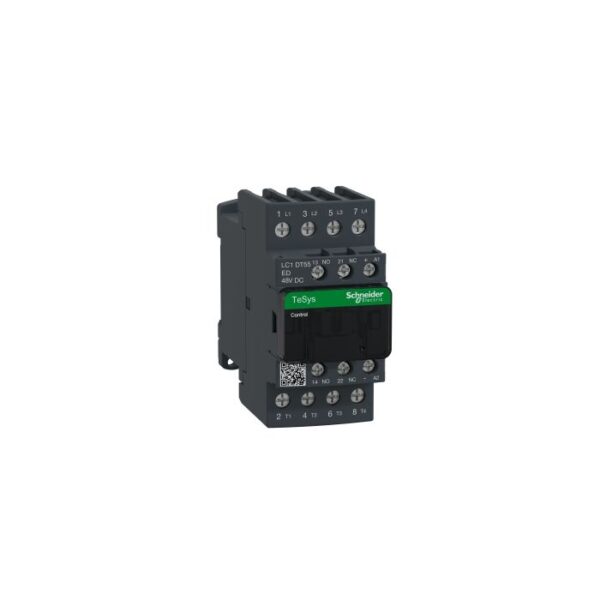 LC1DT55ED | 4P CONTACTOR 55A AC-1 48VDC COIL - Schneider Electric