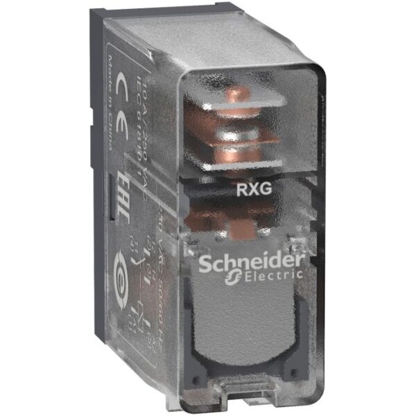 RXG15P7 | Zelio Relay,1Co 10A Relay Clear 230Vac - Schneider Electric