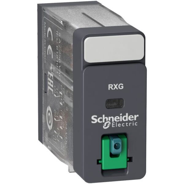 RXG21BD | Zelio Relay,2Co 5A Relay +Ltb-Led 24Vdc - Schneider Electric