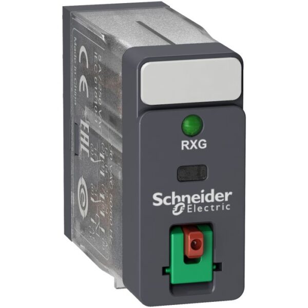 RXG22M7 | Zelio Relay,2Co 5A Relay +Ltb+Led 220Vac - Schneider Electric