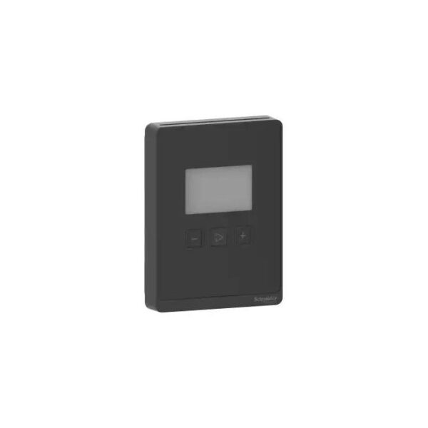 SLABLCVX Sensor, Wall, Co2, Voc, Temp, 3 Button Lcd, Analog, Optimum Black Schneider Electric slablcvx