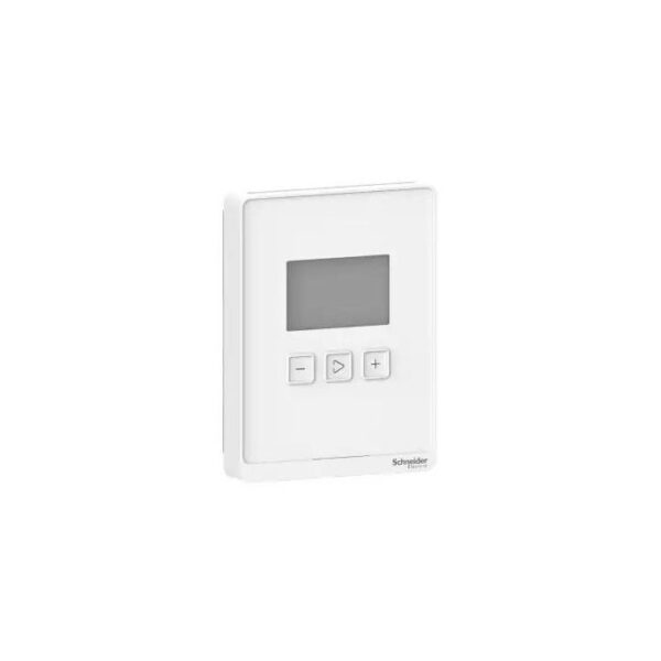 SLPWLCVX Sensor, Wall, Co2, Voc, Temp, 3 Button Lcd, Bacnet Modbus, Optimum White Schneider Electric slpwlcvx