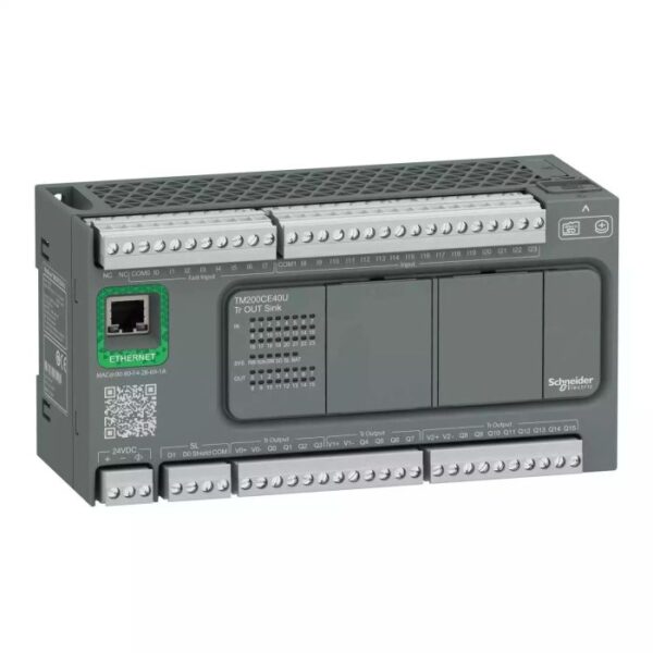 TM200CE40U CONTR. M200 40I O 24VDC TR.SINK ETH Schneider Electric tm200ce40u
