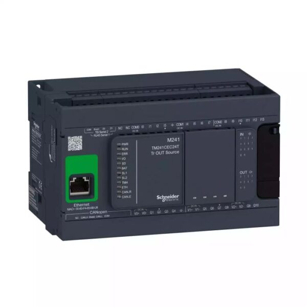 TM241CEC24T CONTROLLER M241-24IO Tr.PNP ETH CAN MAS Schneider Electric tm241cec24t