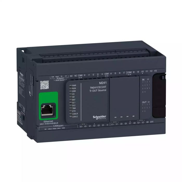 TM241CEC24T CONTROLLER M241-24IO Tr.PNP ETH CAN MAS Schneider Electric tm241cec24t