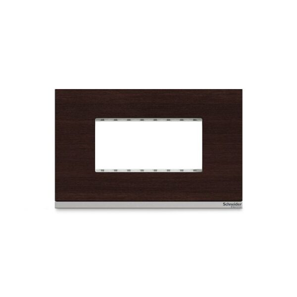 UNPCP4M_WD | Unica Pure-4M Wood Surround & Gridplate, Wd - Schneider Electric