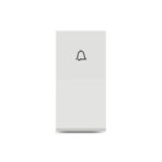 UNS6BP1M_WE | Unica Pure-6A Bellpress, 1M, White - Schneider Electric