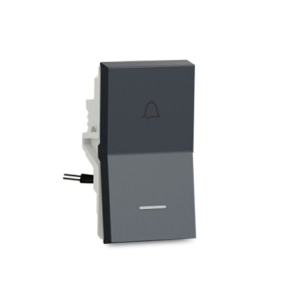 UNS6BPL1M_GY | Unica Pure-6A Bellpress With Indicator, 1M, Grey - Schneider Electric