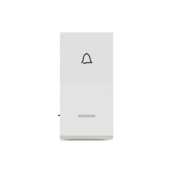 UNS6BPL1M_WE | Unica Pure-6A Bellpress With Indicator, 1M, White - Schneider Electric