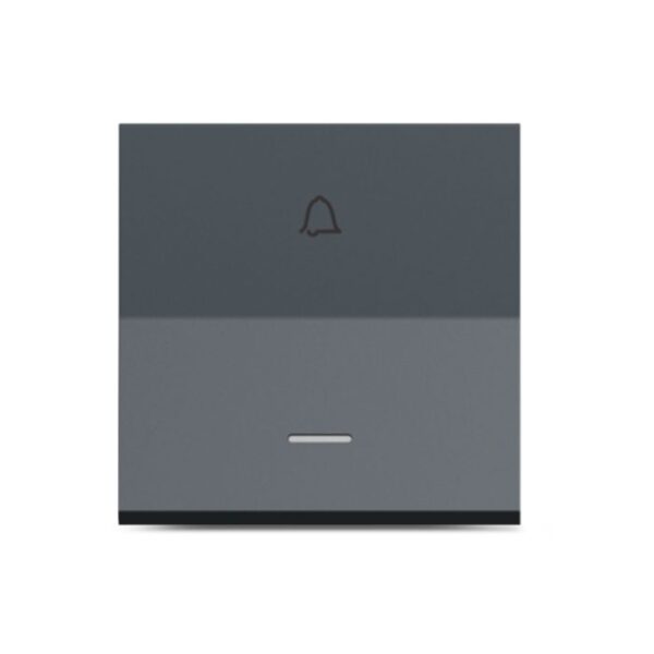 UNS6BPL2M_GY | Unica Pure-6A Bellpress With Indicator, 2M, Grey - Schneider Electric