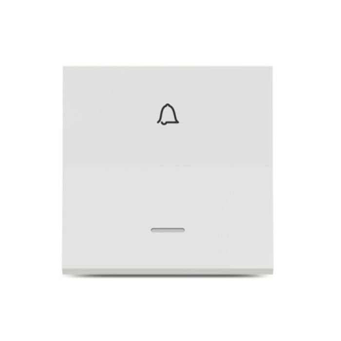 uns6bpl2m_we_iop_face_wd19_.jpg.jpg UNS6BPL2M_WE | Unica Pure-6A Bellpress With Indicator, 2M, White - Schneider Electric - Image 1