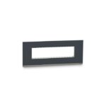 UNSCP8ML_GY | Unica Pure-8M Plastic Surround & Gridplate, Lin, Gy - Schneider Electric
