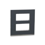 UNSCP8MSQ_GY | Unica Pure-8M Plastic Surround & Gridplate, Sq, Gy - Schneider Electric
