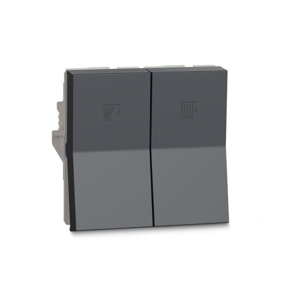 UNSCURTAINSW2M_GY | Unica Pure-Curtain Control Switch, Grey - Schneider Electric