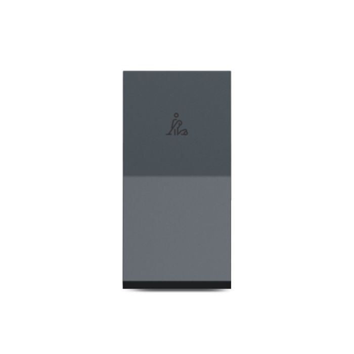 unsmmrsw1m_gy_iop-face_wd19_.jpg UNSMMRSW1M_GY | Unica Pure-Mmr Switch, Grey - Schneider Electric - Image 1