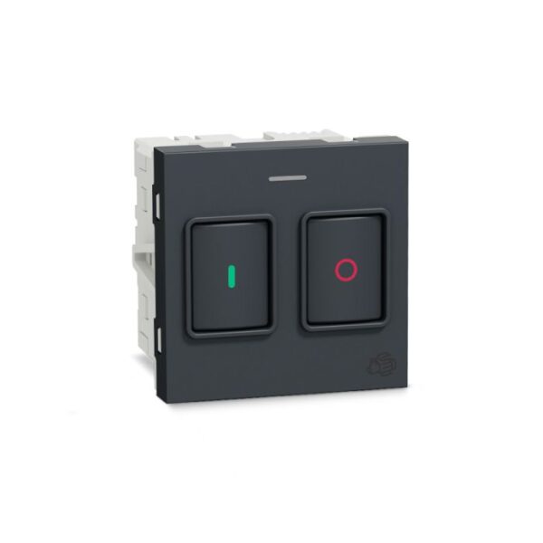 UNSMTSTART2M_GY | Unica Pure-Motor Starter, Grey - Schneider Electric