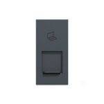 UNSRJ45_1M_GY | Unica Pure-Rj 45 (With Shutter), Cat 6, Grey - Schneider Electric