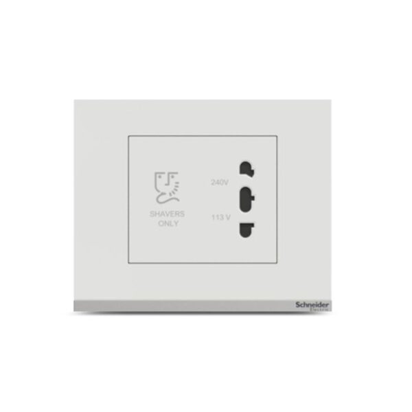 UNSSHAVER_WE | Unica Pure-Shaver Socket, White - Schneider Electric