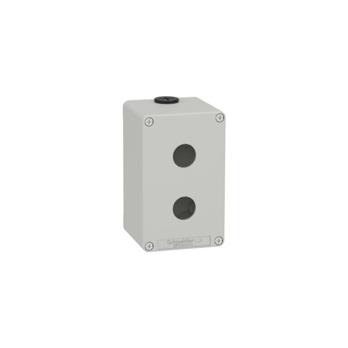 xam-p_cp20761_web_1.jpg XAPD2502 | Empty Grey 2 Holes Control Box,2 Cut-Outs 22Mm, 80 X 130 X 77, Ul Culus - Schneider Electric - Image 1