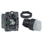XB5AK151B3N | green illuminated selector switch Ø22 mm - 24V AC/DC - 2 spring return - Schneider Electric