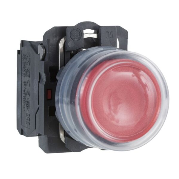 XB5AP42N | black projecting complete booted pushbutton Ø22 spring return unmarked - Schneider Electric