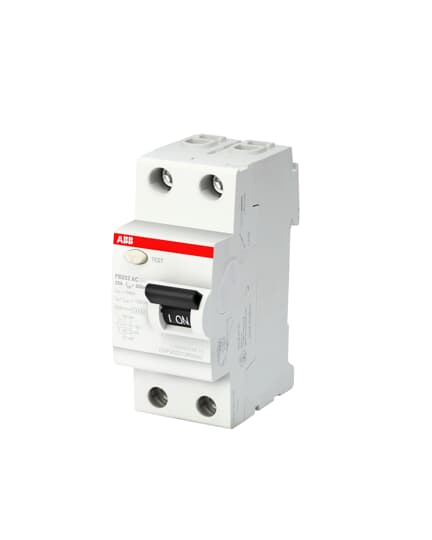63b45d1d036833.38589015.jpg 1SYF202015R3250 | FB202 AC-25/0.3; Residual Current Circuit Breaker; 2P; 25A; 300mA; AC-Type - ABB - Image 1