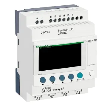 SR2A101BD | SR 10 I/O REL. 24VDC DISPL W/O CLK - Schneider Electric - Image 1