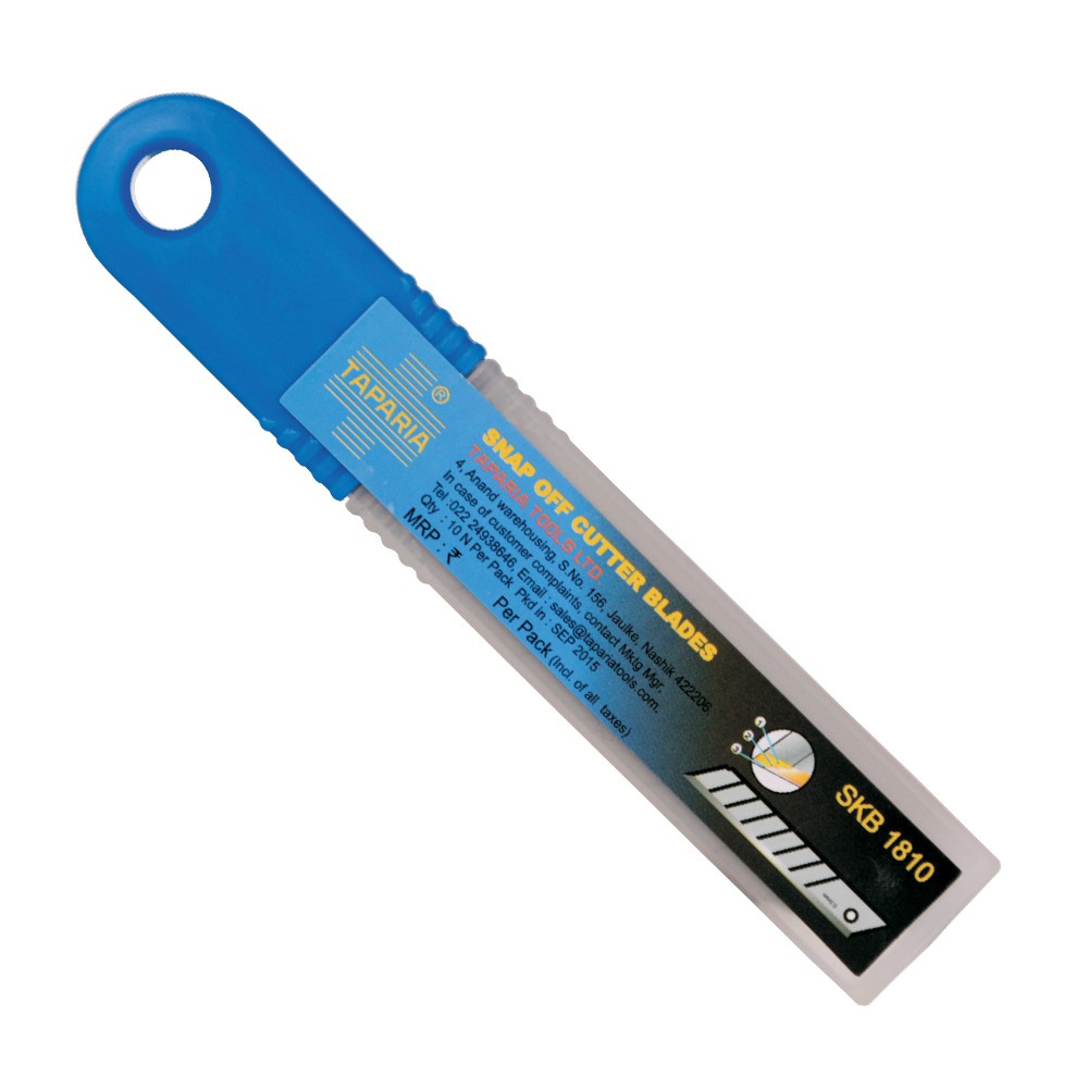 product030619122020PM26g-skb1810-v1.jpg Taparia 18 mm Snap Off Cutter Blades, SKB 1810 - Image 1