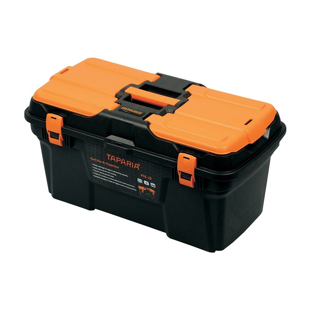 product030619123206PM30b-ptb22-v1.jpg Taparia 22 Inch Plastic Tool Box With Organizer, PTB 22 - Image 1