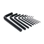Taparia 9 Pcs (1.5 mm - 10 mm) Allen Key Sets, Black Finish, KM 9V
