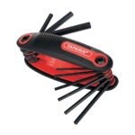 Taparia 9 Pcs (5/64 inch - 1/4 inch) Folding Hex Allen Key Sets, KFI 9