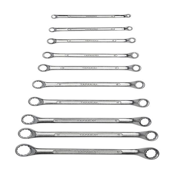 Taparia 10 Pcs, Shallow Offset Ring End Spanners Set, 1810