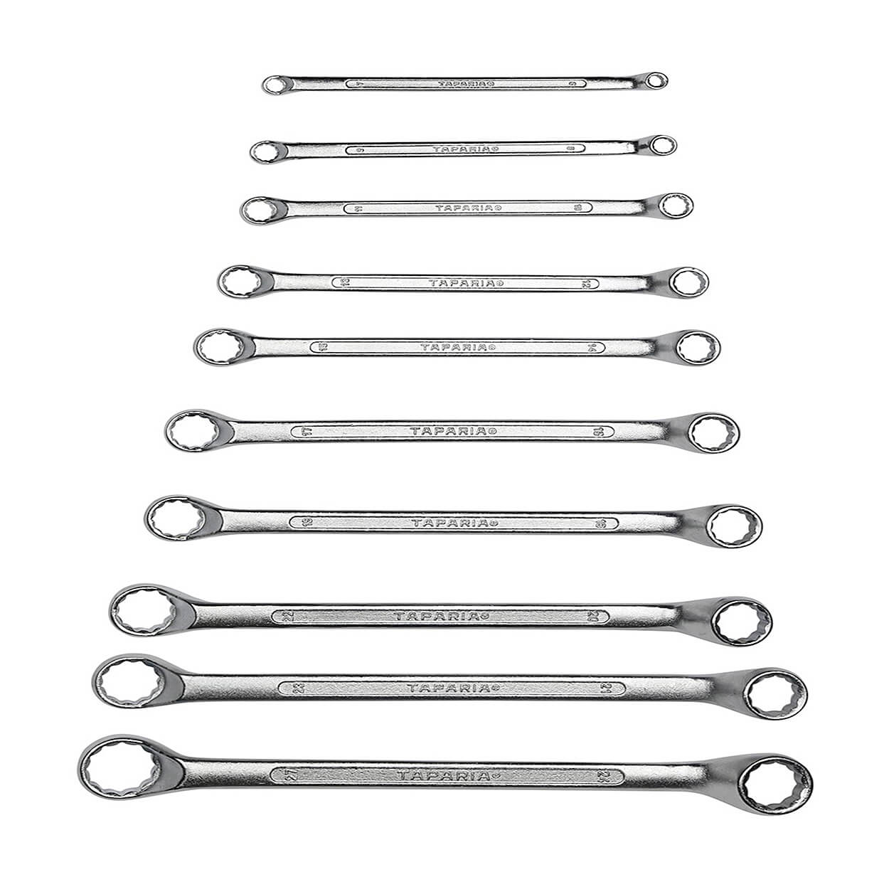 product060122060723AM1810-v1.jpg Taparia 10 Pcs, Shallow Offset Ring End Spanners Set, 1810 - Image 1
