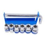 Taparia 7 Pcs 1/2 Inch Sq. Drive Hexagonal Socket Set (6PT), S-31HXL