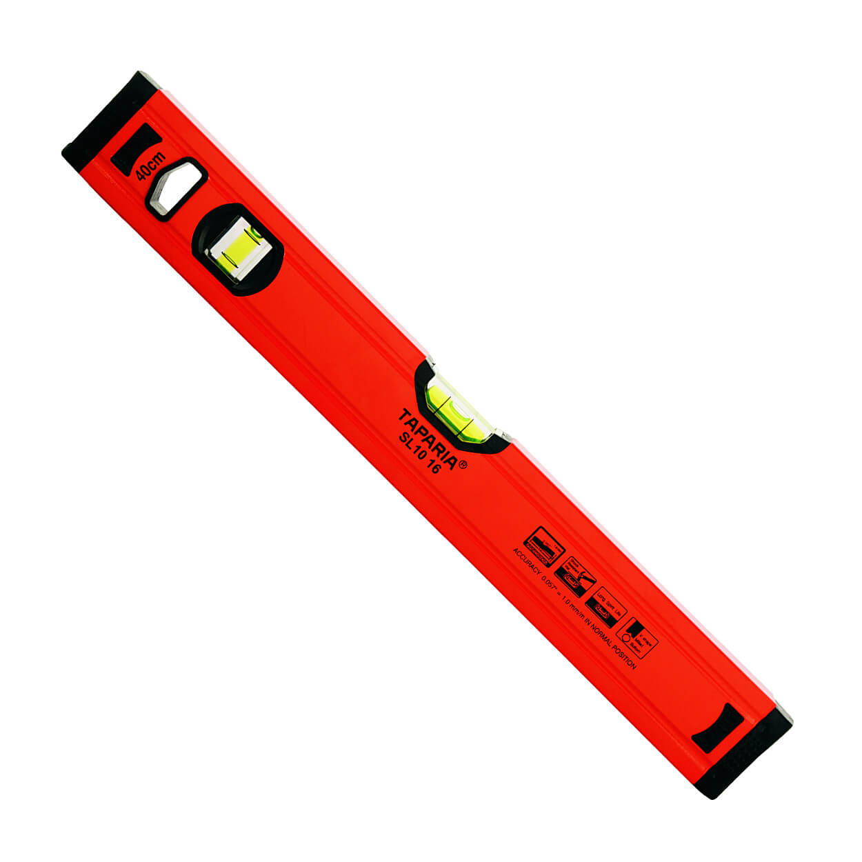 product140122101513AMSL1016.jpg Taparia 40 cm / 400 mm Spirit Level without Magnet (1.0 mm Accuracy), SL 1016 - Image 1