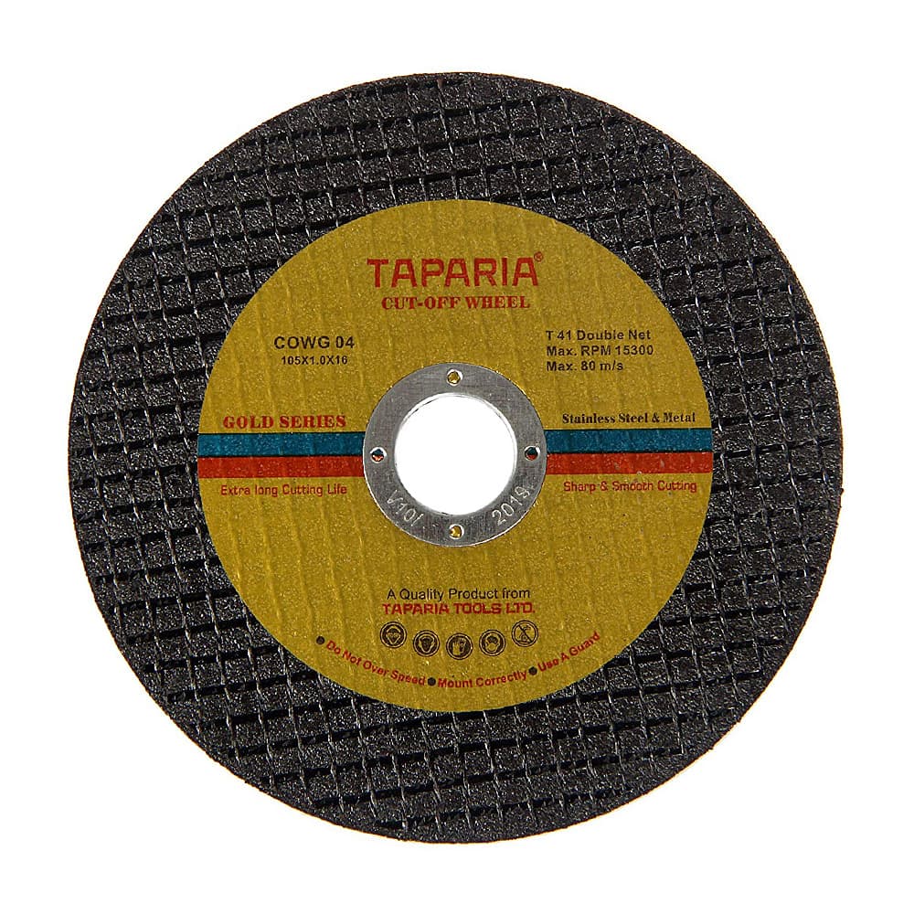 product180220103710AMCOWG04.jpg Taparia 105 x 1 x 16 mm Green Cutting Wheel with 2 Net (Pack Of 70 Pcs), COWG 2GR04 - Image 1