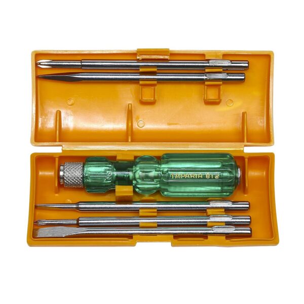 Taparia 6 Pcs Screw Driver Set with Neon Bulbs, 812